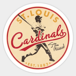 Vintage 1960's style St. Louis Cardinals Baseball retro travel decal sticker