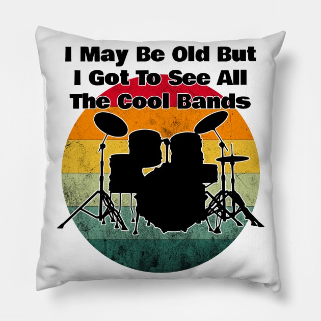 I may be old music lovers Pillow by Storeology