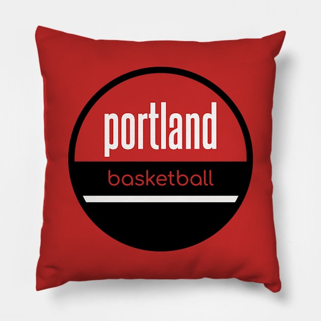 portland basketball Pillow by BVHstudio