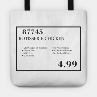 barcode Costco rotisserie chicken label 87745 Tote