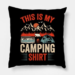 Funny Camping Shirt - This is My Favorite Camping Pillow