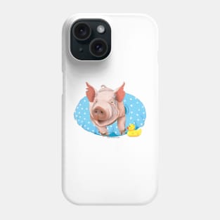 Piggy in the Pool Phone Case