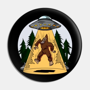 Bigfoot Alien Abduction Pin