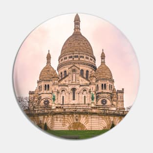 Retro Vintage  Basilica Sacré-Cœur - Sacre Coeur  in Montmartre, Paris Pin