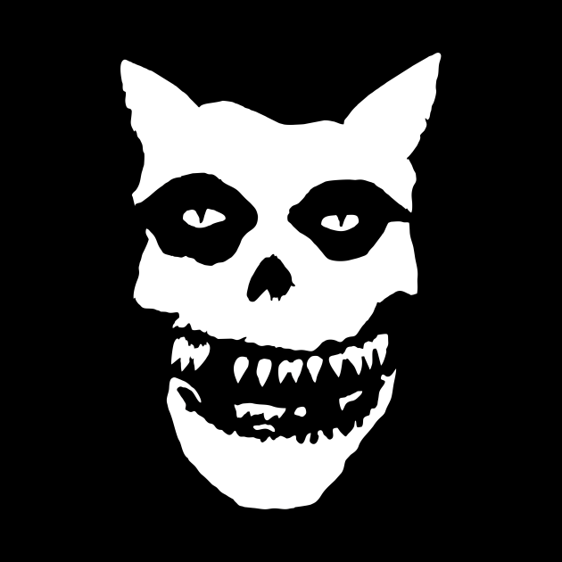Misfits Cat - Misfits Skull - Tapestry | TeePublic