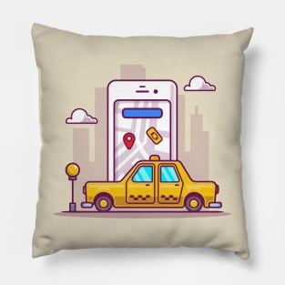 Online Taxi Transportation Pillow