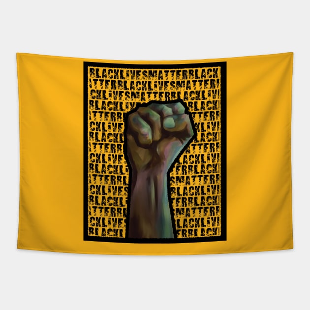 Black Lives Matter Realistic Tapestry by JMD'Silva