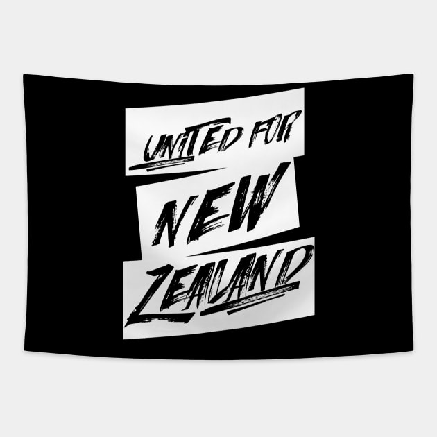 United for New Zealand Tapestry by josebrito2017