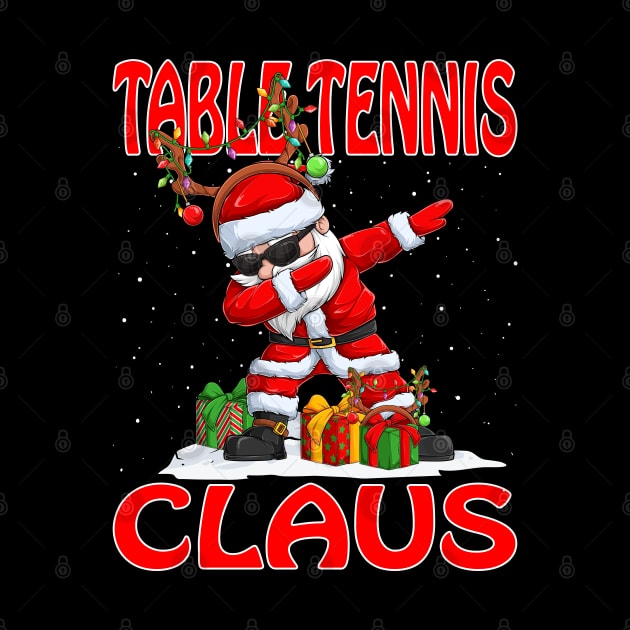 Table Tennis Santa Claus Reindeer Christmas Matching Costume by intelus