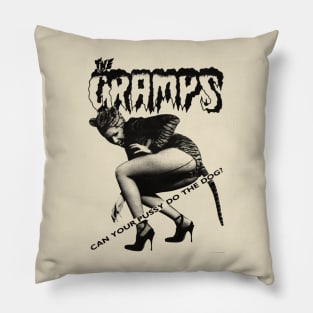 The Cramps - Black and White Design Pillow