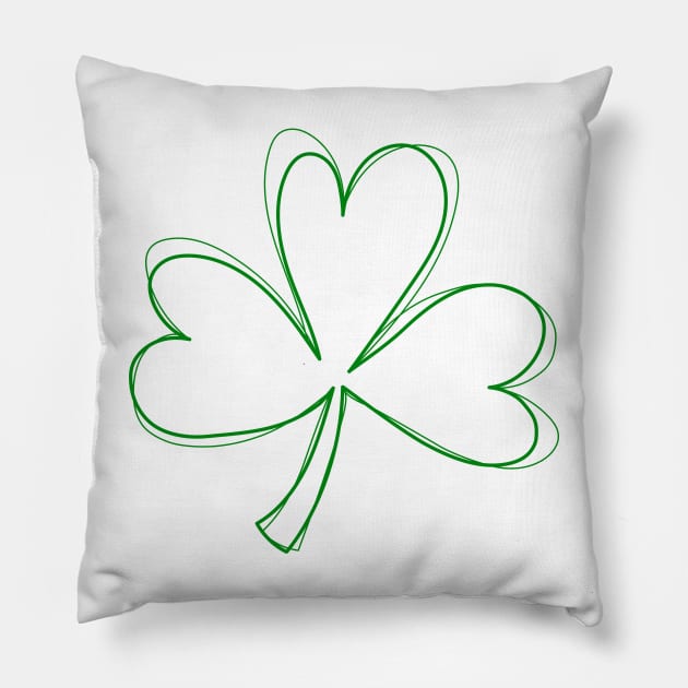 St. Patrick's Day Pillow by sketchcot