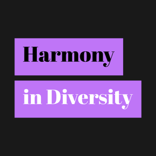 Harmony In Diversity Music T-Shirt