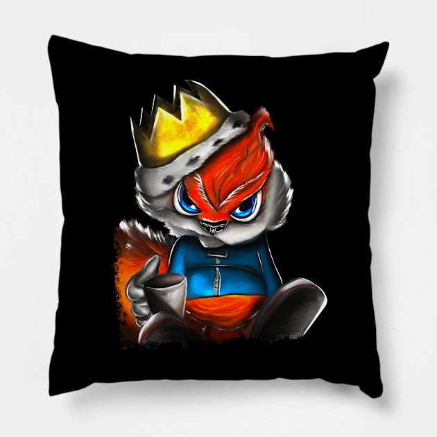 Conkers Bad Fur Day Pillow by aldomarano