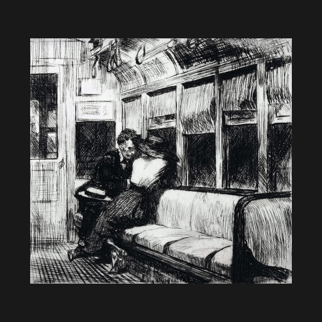 High Resolution Edward Hopper Night On The El Train 1918 by tiokvadrat