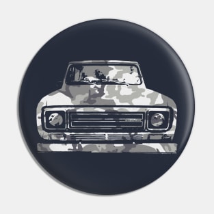 IH Scout II classic 4x4 truck 1979 urban camo Pin