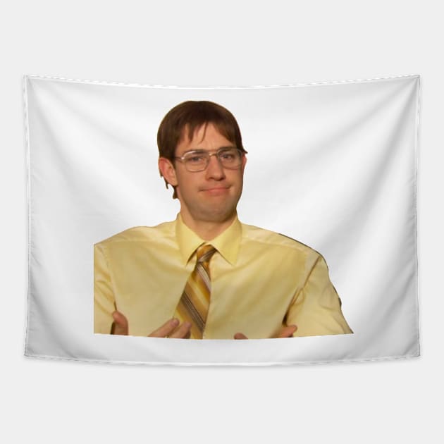 Jim as Dwight Tapestry by JuliesDesigns