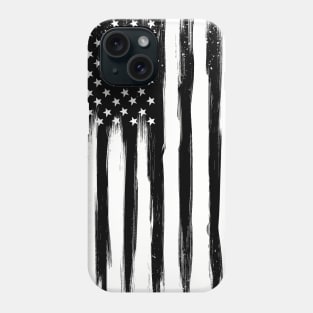 Black American Flag Phone Case