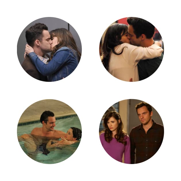 Nick and Jess Sticker Pack by voidstickers