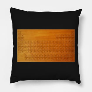 Woodcut Periodic Table Pillow