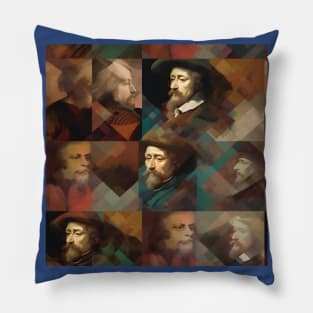 Rembrandt Paintings Mashup Pillow