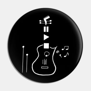 Modern acoustic guitar Pin