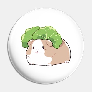 Guinea Pig with Vegetable Afro Pin