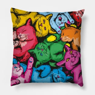 Jellybean Cats Pillow