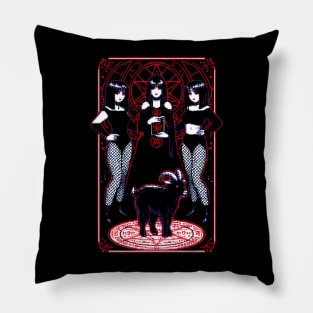 gothic aesthetic - satan gothic aesthetic Pillow