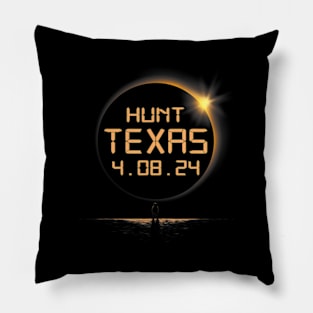 Hunt Texas Tx Total Solar Eclipse April 8 2024 4-8 Pillow