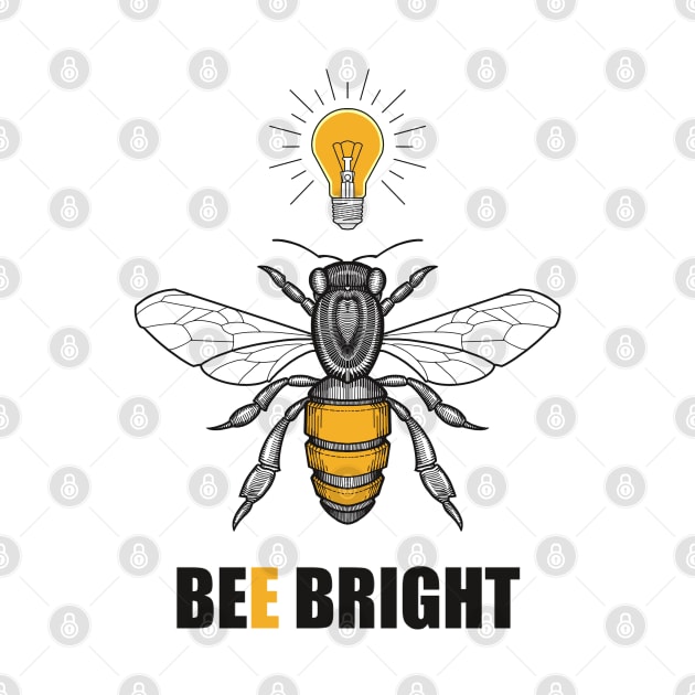 bee bright honey bee lightbulb by weilertsen