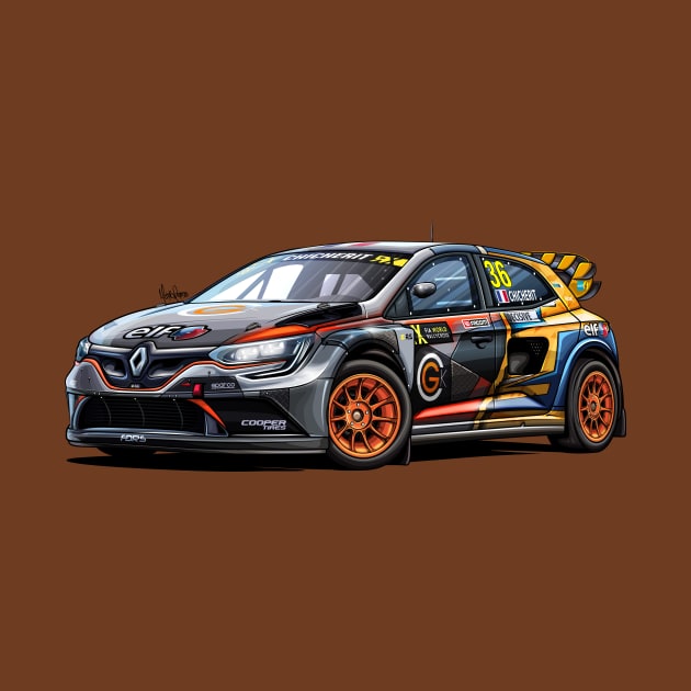 Renault Megane RX Super Car by Mario Ramos Rally Art