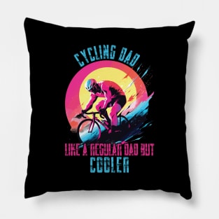 Cyclist Father's Day Funny Cycling Dad Bike Rider & Cyclist Pillow