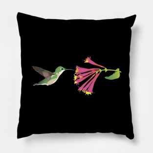 Colibri and Flower Pillow