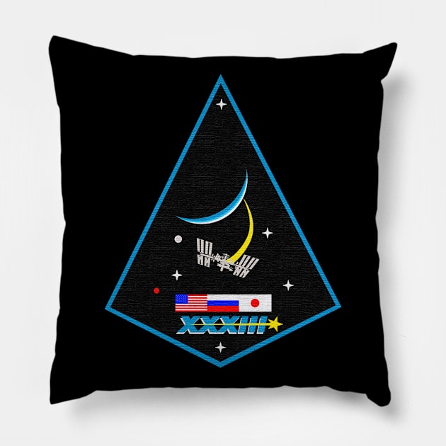 Black Panther Art - NASA Space Badge 159 Pillow by The Black Panther