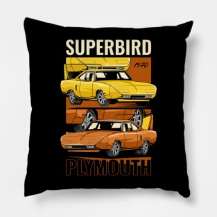 1970 Plymouth Superbird Muscle Car Pillow