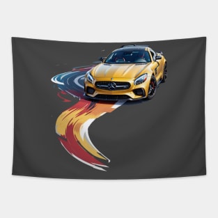 car racing Tapestry