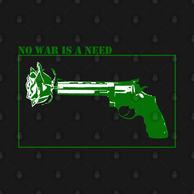 No war is a need - Green by Vortexspace