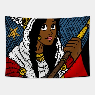 lady germania, german european black pride. Tapestry