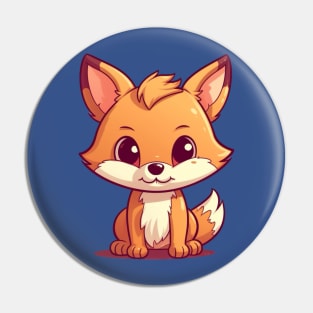 Cute Cartoon Fox transparent background Pin