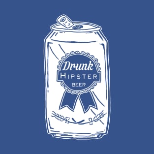 Drunk Hipster Beer T-Shirt