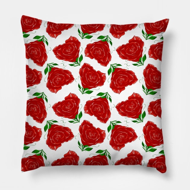 ROSES HEART Pillow by MAYRAREINART