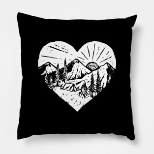 Nice Adventure Monochrome Pillow