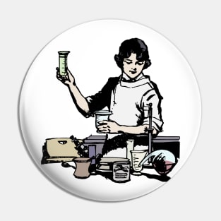 Female Scientist Lady Pin