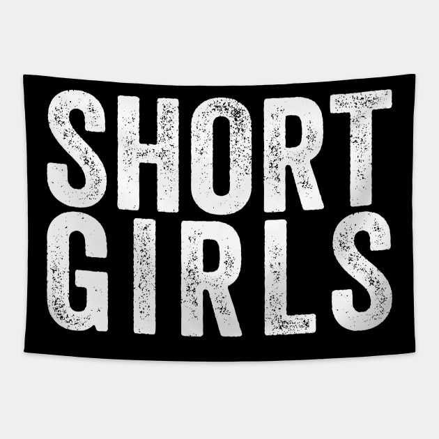 Funny Short Girls Black Tapestry by GuuuExperience