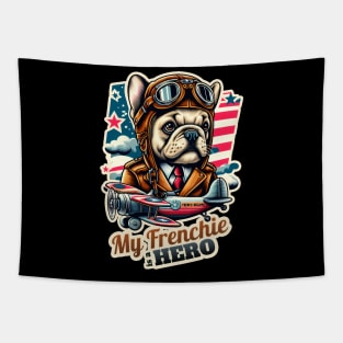 Pilot French bulldog Tapestry