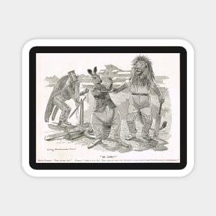 Ashes Cricket Punch cartoon 1899 W G Grace Magnet