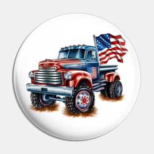 4th Of July Truck Pin