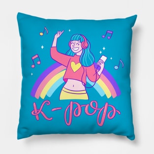 K-Pop Music Girl Pillow