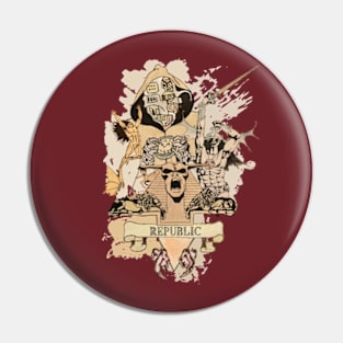 Republic And Empire Pin