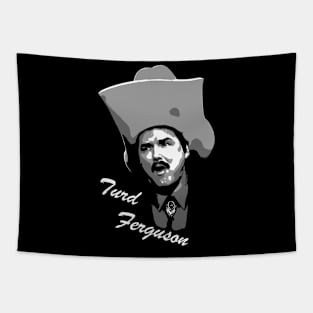 turd ferguson black and white Tapestry